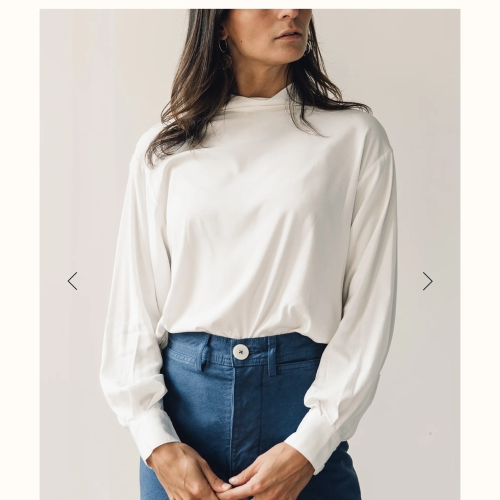 💥LAST CALL 💥Jesse Kamm Box Turtleneck in salt white